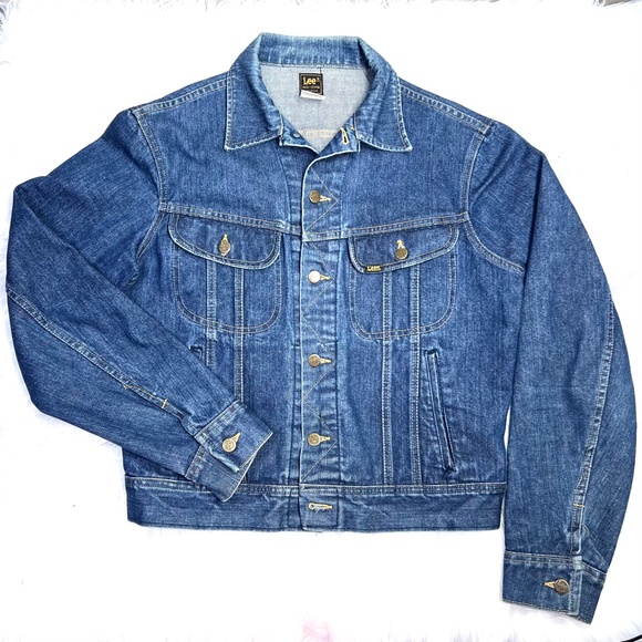 🚫SOLD! VINTAGE |•LEE•| Lee Riders Denim Relaxed Fit Trucker Jean Jacket - Picture 2 of 16